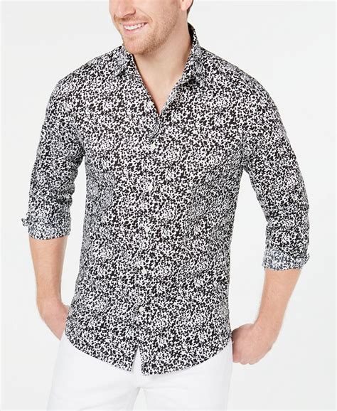 michael kors floral linen shirt|michael kors shirts for men.